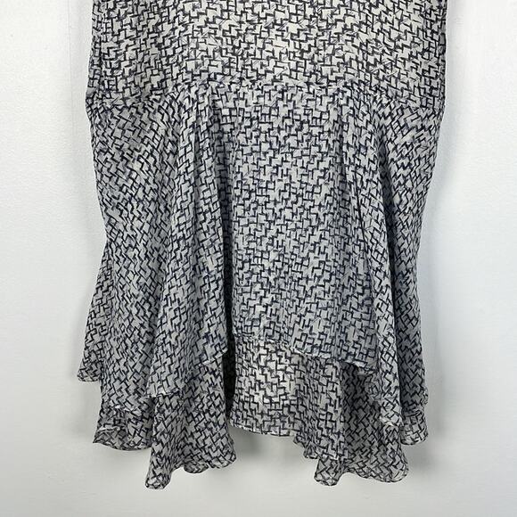 Hunter Bell New York Silk spaghetti strap Asymmetrical layered hem dress Medium - Picture 6 of 8